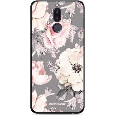 Pouzdro Mobiwear Glossy Huawei Mate 10 Lite - G034G - Květy na šedém pozadí – Zboží Mobilmania