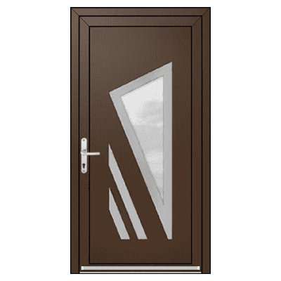 OknaDvereNaMiru.cz Vchodové dveře INOX 1409 zlatý dub 105 x 205 cm – Zboží Mobilmania