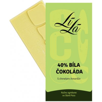 LíLá Amarillo 40% bílá čokoláda s chmelem 50 g – Hledejceny.cz