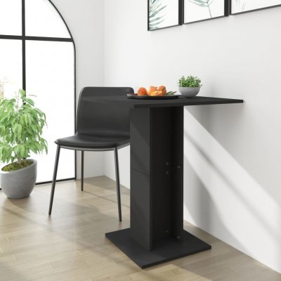Bistro stolek černý 60 × 60 × 75 cm dřevotříska – Zboží Mobilmania