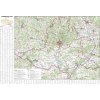 Nástěnné mapy Jihomoravský kraj - nástěnná mapa 113 x 83 cm, lamino + lišty
