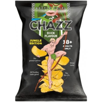 Chazz d*ck flavour chipsy s příchutí mužského přirození 90 g
