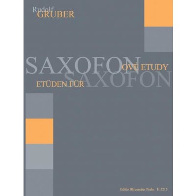 Bärenreiter Rudolf Gruber Saxofonové etudy – Zboží Dáma