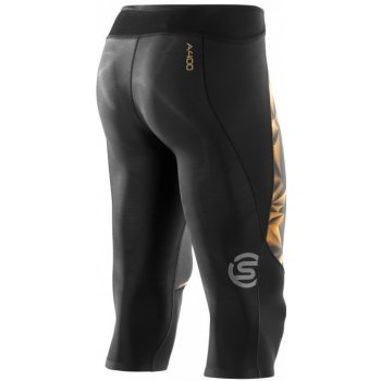 SKINS A400 GOLD Mens 3/4 Tights black Gold