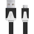 Esperanza EB183K - 5901299919842 Micro USB 2.0 A-B M/M, 1m, plochý, černý