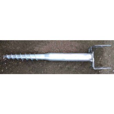 Zemní vrut se stavitelnou patkou typ U 80–170 mm, délka 1085 mm, žárově zinkovaný – Hledejceny.cz