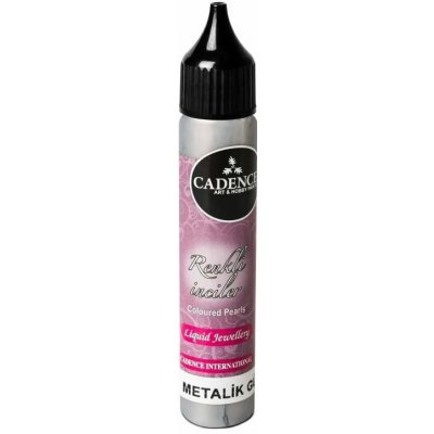 Cadence Metalické tekuté perly 25 ml stříbrné – Zboží Dáma
