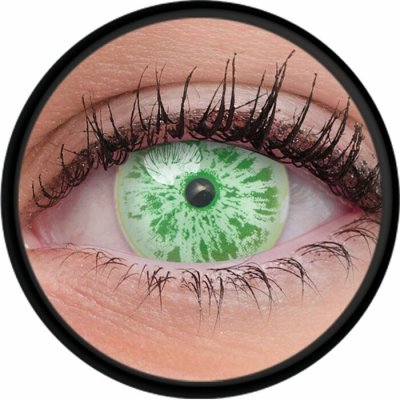 MaxVue Vision ColourVue Crazy čočky UV svítící Glow Ice Green 2 ks tříměsíční nedioptrické – Hledejceny.cz