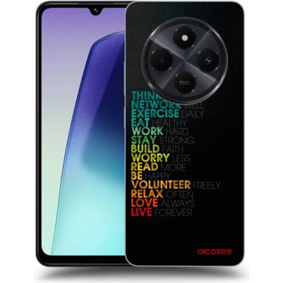 Picasee silikonový černý obal pro Xiaomi Redmi 14C - Motto života – Zboží Živě