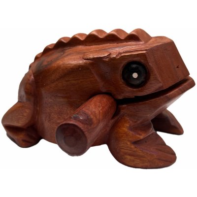 Luckstone Guiro dřevěná žába hudební nástroj 17x10x10 cm – Hledejceny.cz