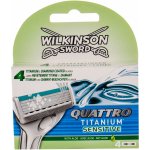 Wilkinson Sword Quattro Titanium Sensitive 4 ks – Sleviste.cz