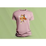 Sandratex dětské bavlněné tričko Sticks. růžová – Zboží Mobilmania