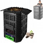 Kadax 1120 l černý kompostér 1-komorový – Zboží Mobilmania