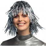 Paruka stříbrná staniolová – Zboží Dáma