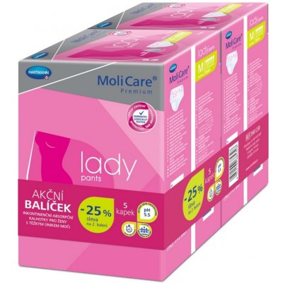 MoliCare Lady Pants 5 kapek vel. L Duopack 2 x 7 ks – Zboží Mobilmania