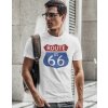 Pánské Tričko Bezvatriko Route 66 Canvas pánské tričko s krátkým rukávem 1 Bílá