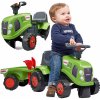 Odrážedlo Falk traktor Claas zelené s volantem a valníkem