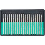 BGS 1607, Sada diamantových brusných nástrojů a fréz | 20dílná – Zboží Dáma