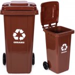 MULTISTORE Popelnice na bio odpad ECOSORT 120 L hnědá – Sleviste.cz