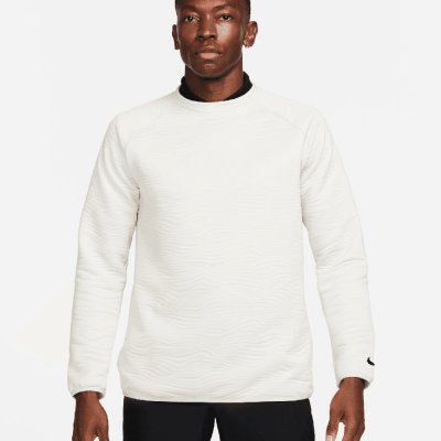 Nike Dri-FIT Tour Crew Quiled light Bone/black – Hledejceny.cz