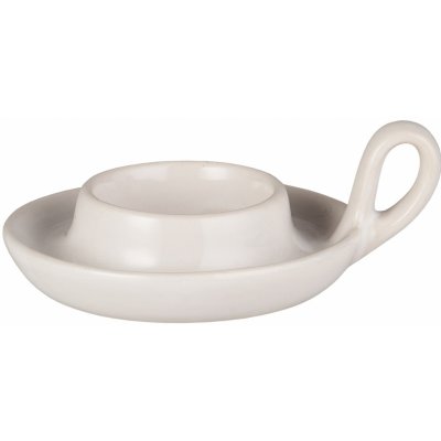 IB LAURSEN Kameninový svícen s ouškem White, bílá barva, keramika – Hledejceny.cz