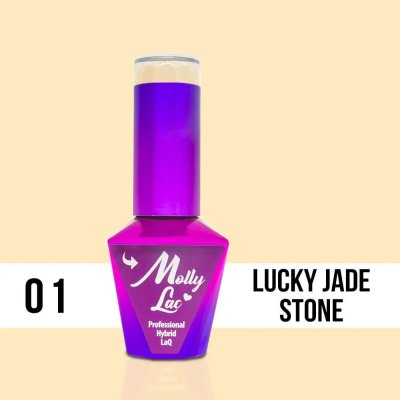 Molly Lac UV/LED gel lak Glamour Women Lucky Jade Stone 01 10 ml