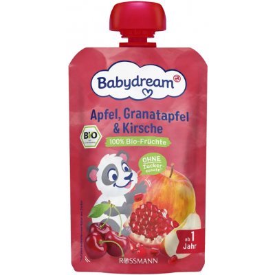 Babydream BIO jablko, granátové jablko, třešeň 100 g – Zboží Dáma