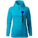 Hvězda života doktorka mikina dámská Cape s kapucí Světlý tyrkys – Hledejceny.cz