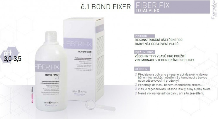 Fanola Fiber Fix Bond Fixer N.1 Restoring Treatment Coloring-Bleaching 500  ml od 908 Kč - Heureka.cz