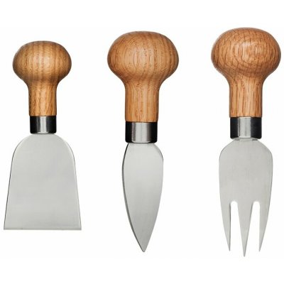 SAGAFORM Sada nožů na sýr Oval Oak Cheese Set 3 ks 5017198 – Hledejceny.cz