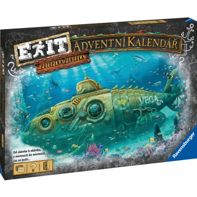 Ravensburger Exit Adventní kalendář Potopená ponorka – Zbozi.Blesk.cz