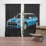 Sablio Závěs Mini sedan Černé pozadí: 2ks 140x250cm – Hledejceny.cz