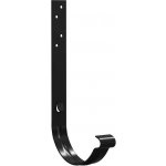 Gutta Barevný žlabový hák kroucený 150 mm 160 mm RAL 9005 černý – Hledejceny.cz