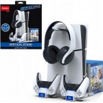 iPega P5S009 Multifunkční Nabíjecí Stojan PS5 Slim White – Sleviste.cz