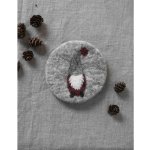 Vánoční podložka pod horké Santa Light grey 10 cm Storefactory Scandinavia – Hledejceny.cz