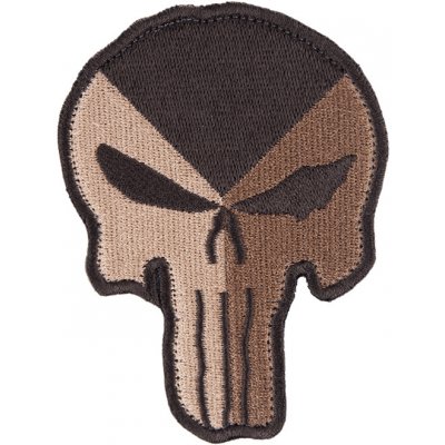Nášivka: PUNISHER [ssz] béžová | hnědá – Zboží Dáma
