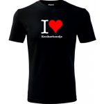 Tričko I love Kooikerhondje černé – Sleviste.cz