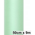 Svatební a aranžerský tyl 50 cm x 9 m - mint – Zboží Dáma Svatební a aranžerský tyl 50 cm x 9 m - mint – Zboží Dáma