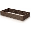 Prosperplast Vyvýšený záhon plastový Base Woody 149,2 cm hnědý IBWR-7587U