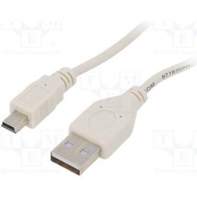 Gembird CC-USB2-AM5P-3 USB 2.0, USB A vidlice, USB B, mini vidlice, zlacený, 0,9m – Zboží Mobilmania