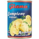 Giana Žampiony krájené v mírně slaném nálevu 425 ml 400 g – Zboží Dáma