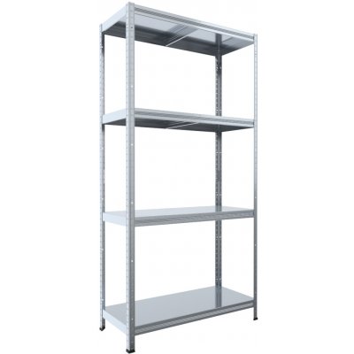 Biedrax Regál 40 x 90 x 180 cm zinek 4 police – Hledejceny.cz