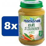 Hamánek Kuře se zeleninou a rýží 8 x 190 g – Zboží Mobilmania