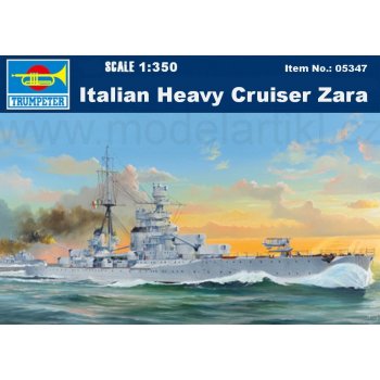 Maquette Bateau Italian Heavy Cruiser Zara Trumpeter 05347 1/350ème