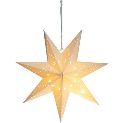 MagicHome Vianoce Dekorace MagicHome Vánoce Hvězda papír 10 LED teplá bílá 2xAA 45 cm – Hledejceny.cz