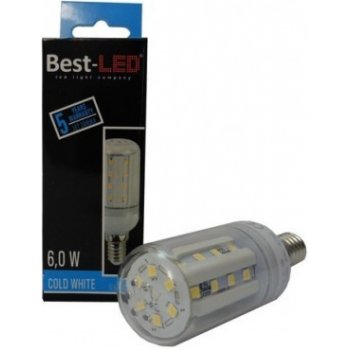 Best-LED LED žárovka E14, 6W 45W studená bílá 90BLC06CWE14
