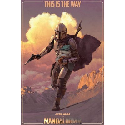 Postershop Plakát - Star Wars The Mandalorian (On The Run) – Zboží Mobilmania