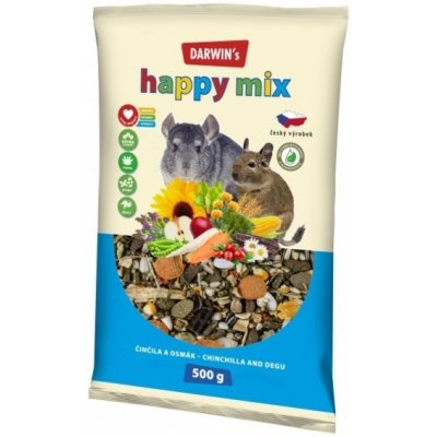 Nutrin Darwin's Happy Mix Činčila a Osmák 0,5 kg – Hledejceny.cz