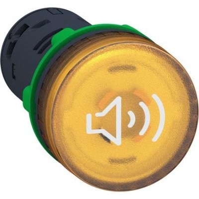 Schneider Electric XB5KS2B8 Bzučák, trvalý nebo přerušovaný, prosvětlený, žlutý 24V AC/DC – Hledejceny.cz