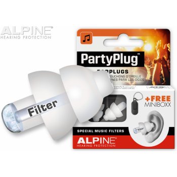 Alpine PartyPlug Transparent Chrániče SNR 19 dB 1 pár